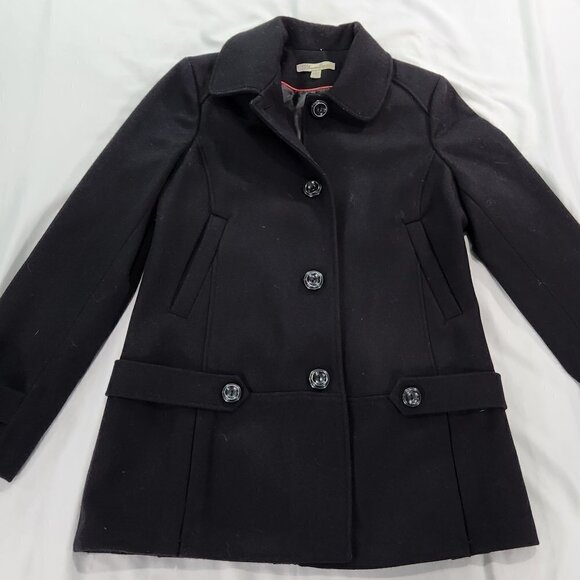 American Rag Black Wool Hooded Peacoat Large
Lot M - Picture 6 of 7